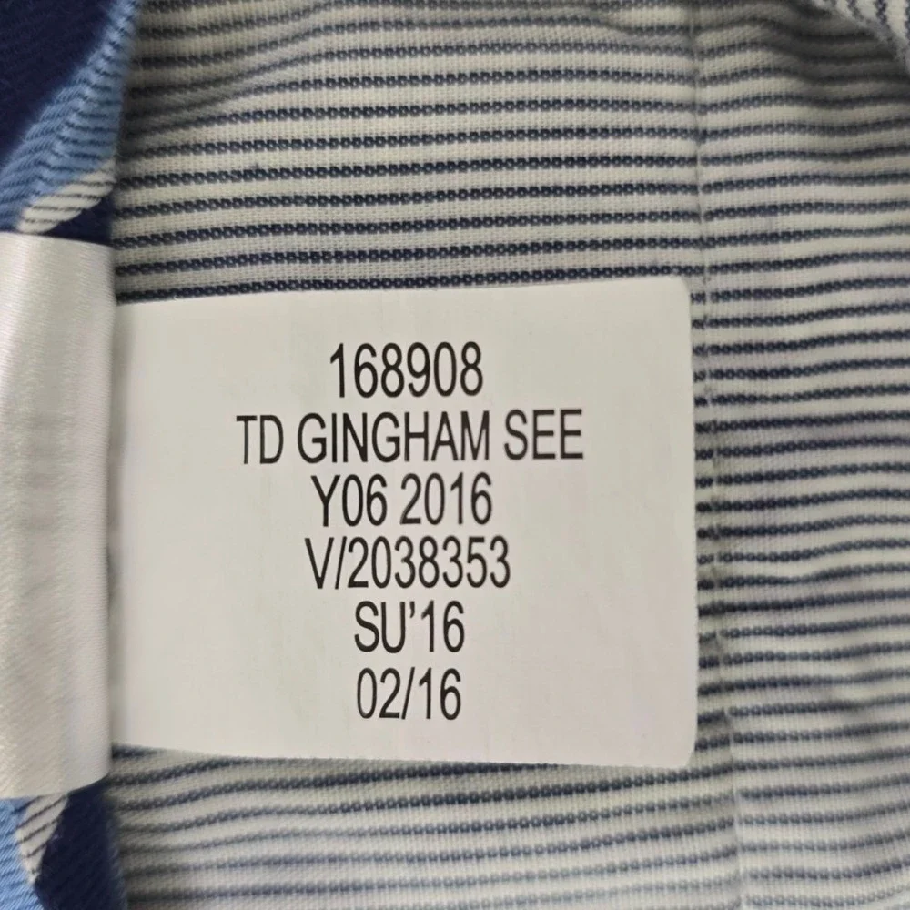 Banana Republic Chino Pants 32x32 Mens‎ Blue Check Modern Slim Fit Seersucker